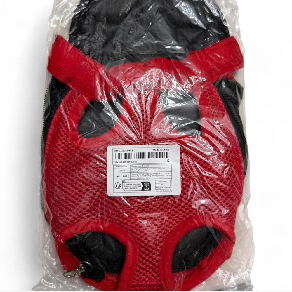 Red and Black Pet Harness